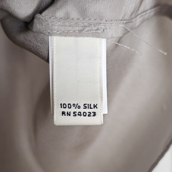 Banana Republic Band Collar Silk Blouse - Picture 5 of 7